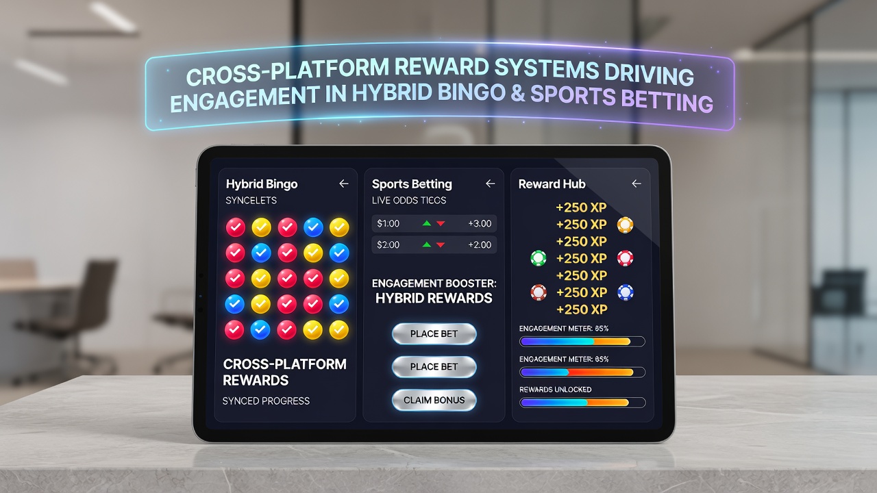 User engagement metrics displayed on hybrid gaming dashboards