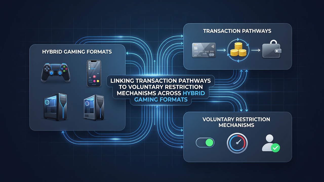 Screenshot of a hybrid gaming dashboard displaying real-time transaction history alongside active voluntary limits