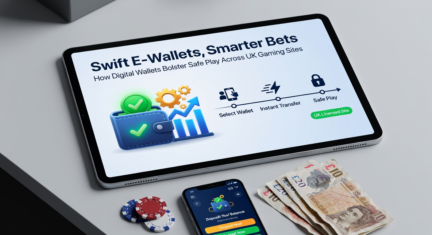 Close-up of a smartphone screen displaying e-wallet deposit options on a UK casino site, with security locks and speed icons highlighted